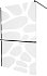 MEXEN/S - KIOTO Sprchová zástena WALK-IN s poličkou a držiakom uterákov 120 x 200, transparent/biely dekor 8 mm, čierna 800-120-121-70-97