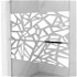MEXEN/S - Kioto+ Sprchová zástena WALK-IN s poličkou a držiakom uterákov 130 x 200, biela vzor, chróm 800-130-121-01-85