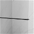 MEXEN/S - Kioto+ Sprchová zástena WALK-IN s poličkou a držiakom uterákov 135 x 200, transparent, čierna 800-135-121-70-00
