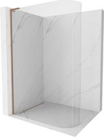 MEXEN/S - KiotoL Sprchová zástena WALK-IN Walk-in 100 x 200 cm, transparent, meď kartáčovaná 800-100-103-65-06