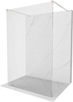 MEXEN/S - Kyoto samostatne stojaca sprchová zástena 155 x 200, transparent 8 mm, nikel kartáčovaná 800-155-002-97-00
