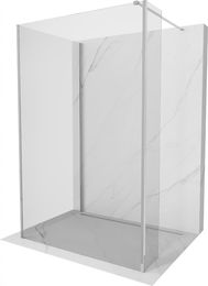 MEXEN/S - Kioto Sprchová zástena WALK-IN 100 x 100 x 30 cm, transparent, chróm 800-100-100-221-01-00-030