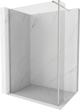 MEXEN/S - Kioto Sprchová zástena WALK-IN 100 x 30 cm, transparent, nikel kefovaná 800-100-212-97-00-030