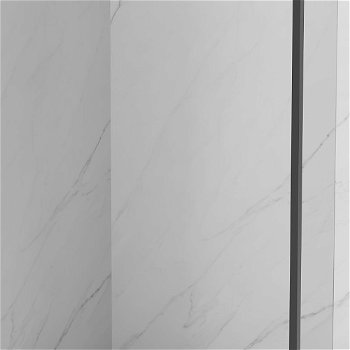 MEXEN/S - Kyoto Sprchová zástena WALK-IN 100 x 40 cm, transparent, čierna 800-100-212-70-00-040