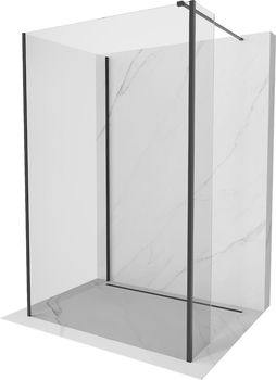 MEXEN/S - Kioto Sprchová zástena WALK-IN 100 x 70 x 30 cm, transparent, čierna 800-100-070-221-70-00-030