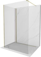 MEXEN/S - Kioto Sprchová zástena WALK-IN 100 x 80 cm, transparent, zlatá 800-100-212-50-00-080