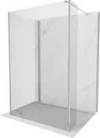 MEXEN/S - Kioto Sprchová zástena WALK-IN 100 x 80 x 30 cm, transparent, chróm 800-100-080-221-01-00-030