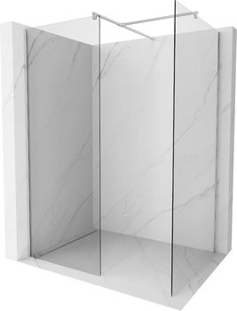 MEXEN/S - Kioto Sprchová zástena Walk-in 100 x 85 cm, transparent, chróm 800-100-202-01-00-085