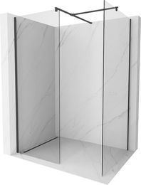 MEXEN/S - Kioto Sprchová zástena WALK-IN 110 x 110 cm, transparent, čierna 800-110-202-70-00-110