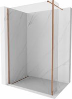 MEXEN/S - Kyoto Sprchová zástena WALK-IN 110 x 40 cm, transparent, ružové zlato 800-110-212-60-00-040