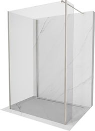 MEXEN/S - Kioto Sprchová zástena WALK-IN 110 x 70 x 30 cm, transparent, nikel kefovaná 800-110-070-221-97-00-030