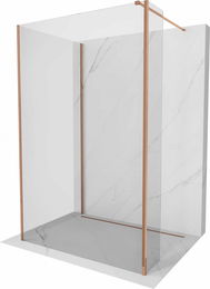 MEXEN/S - Kyoto Sprchová zástena WALK-IN 110 x 90 x 30 cm, transparent, ružové zlato 800-110-090-221-60-00-030