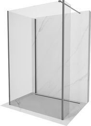 MEXEN/S - Kyoto Sprchová zástena WALK-IN 115 x 90 x 40 cm, transparent, grafit metal - 800-115-90-221-95-00-040 800-115-090-221-95-00-040