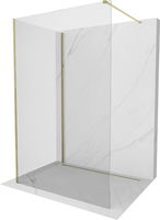 MEXEN/S - Kioto Sprchová zástena WALK-IN 120 x 105 cm, transparent, zlatá 800-120-212-50-00-105