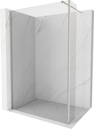 MEXEN/S - Kioto Sprchová zástena WALK-IN 120 x 40 cm, transparent, nikel kefovaná 800-120-212-97-00-040