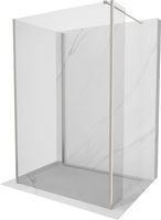 MEXEN/S - Kioto Sprchová zástena WALK-IN 120 x 75 x 40 cm, transparent, nikel kefovaná 800-120-075-221-97-00-040