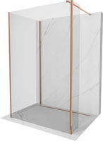 MEXEN/S - Kyoto Sprchová zástena WALK-IN 120 x 90 x 30 cm, transparent, ružové zlato 800-120-090-221-60-00-030