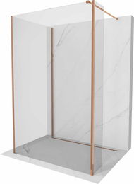 MEXEN/S - Kyoto Sprchová zástena WALK-IN 120 x 95 x 30 cm, transparent, ružové zlato 800-120-095-221-60-00-030