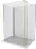 MEXEN/S - Kioto Sprchová zástena WALK-IN 125 x 85 x 40 cm, transparent, zlatá 800-125-085-221-50-00-040