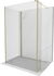 MEXEN/S - Kioto Sprchová zástena WALK-IN 130 x 80 x 30 cm, transparent, zlatá 800-130-080-221-50-00-030