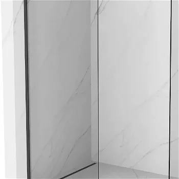 MEXEN/S - Kyoto Sprchová zástena WALK-IN 135 x 110 cm, transparent, čierna 800-135-202-70-00-110