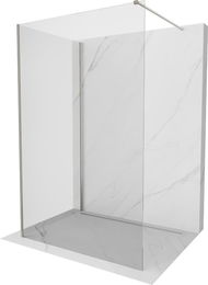 MEXEN/S - Kioto Sprchová zástena WALK-IN 90 x 85 cm, transparent, nikel kartáčovaná 800-090-212-97-00-085