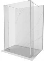 MEXEN/S - Kioto Sprchová zástena WALK-IN voľne stojaca 105 x 30 x 30 cm, transparent, chróm 800-105-030-222-01-00-030