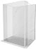 MEXEN/S - Kioto Sprchová zástena WALK-IN voľne stojaca 95 x 30 x 30 cm, transparent, biela 800-095-030-222-20-00-030