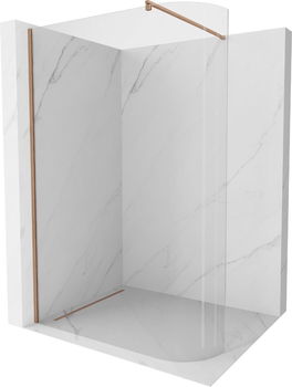 MEXEN/S - Kioto Sprchová zástena WALK-IN Walk-in 80 x 200 cm, transparent 8 mm, meď kartáčovaná 800-080-101-65-06