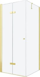 MEXEN/S - LIMA sprchovací kút 100x80, transparent, zlatá 856-100-080-50-00