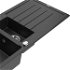 MEXEN/S MEXEN/S - Andres granitový drez s odkvapkávačom vrátane batérie Aster, čierna/strieborná metalik 6515-73-73450-07