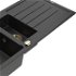 MEXEN/S MEXEN/S - Andres granitový drez s odkvapkávačom vrátane batérie Duero, čierna/strieborná 6515-73-671600-50