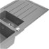 MEXEN/S MEXEN/S - Andres granitový drez s odkvapkávačom vrátane batérie Elia, šedá 6515-71-670101-71