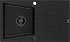 MEXEN/S MEXEN/S - Cesar granitový drez 1-miska s odkvapkávačom 775 x 470 mm, čierny, čierny sifón 6514771010-77-B