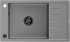 MEXEN/S MEXEN/S - Elias granitový drez 1 s odkvapkávačom 795 x 480 mm, sivá, + čierny sifón 6511791005-71-B
