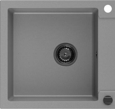 MEXEN/S MEXEN/S - Leo granitový drez 1 s odkvapkávačom 900x500 mm, sivá,+ sifón grafit 6501901010-71-B