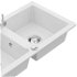 MEXEN/S MEXEN/S - Mario granitový drez 2-bowl vrátane batérie Telma, biela 6504-20-670200-00