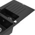 MEXEN/S MEXEN/S - Matias granitový drez 1.5 s odkvapkávačom vrátane batérie Aster, čierna 6502-77-73450-07