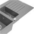 MEXEN/S MEXEN/S - Matias granitový drez 1.5 s odkvapkávačom vrátane batérie Duero, šedá 6502-71-671600-00