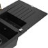 MEXEN/S MEXEN/S - Matias granitový drez 1.5 s odkvapkávačom vrátane batérie Duo, čierna 6502-77-671701-57-B