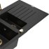 MEXEN/S MEXEN/S - Matias granitový drez 1.5 s odkvapkávačom vrátane batérie Duo, čierna 6502-77-671701-57-G