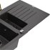 MEXEN/S MEXEN/S - Matias granitový drez 1.5 s odkvapkávačom vrátane batérie Duo, čierna kropenatá 6502-76-671701-57-B