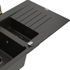 MEXEN/S MEXEN/S - Matias granitový drez 1.5 s odkvapkávačom vrátane batérie Duo, čierna/zlatá metalik 6502-75-671701-57-B