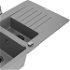 MEXEN/S MEXEN/S - Matias granitový drez 1.5 s odkvapkávačom vrátane batérie Duo, šedá 6502-71-671701-07-B