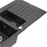 MEXEN/S MEXEN/S - Matias granitový drez 1.5 s odkvapkávačom vrátane batérie Elia, čierna kropenatá 6502-76-670101-00