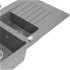 MEXEN/S MEXEN/S - Matias granitový drez 1.5 s odkvapkávačom vrátane batérie Flora, šedá 6502-71-670401-00