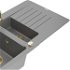 MEXEN/S MEXEN/S - Matias granitový drez 1.5 s odkvapkávačom vrátane batérie Savita, šedá 6502-71-672601-50