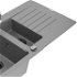 MEXEN/S MEXEN/S - Matias granitový drez 1.5 s odkvapkávačom vrátane batérie Savita, šedá 6502-71-672601-70-B