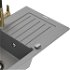MEXEN/S MEXEN/S - Pablo granitový drez s odkvapkávačom vrátane batérie Duo, šedá 6510-71-671701-57-B