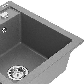 MEXEN/S MEXEN/S - Vito granitový drez 1-miska vrátane batérie Duero, šedá 6503-71-671600-00